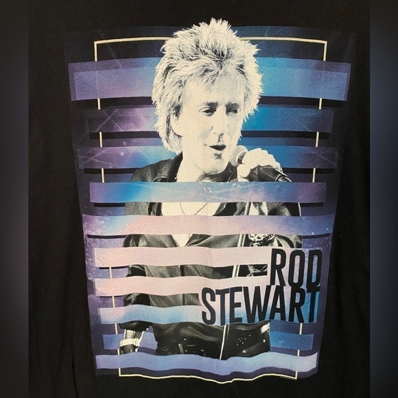 NWOT Rod Stewart 2018 Concert Tour T  Shirt Adult LG - Picture 7 of 10